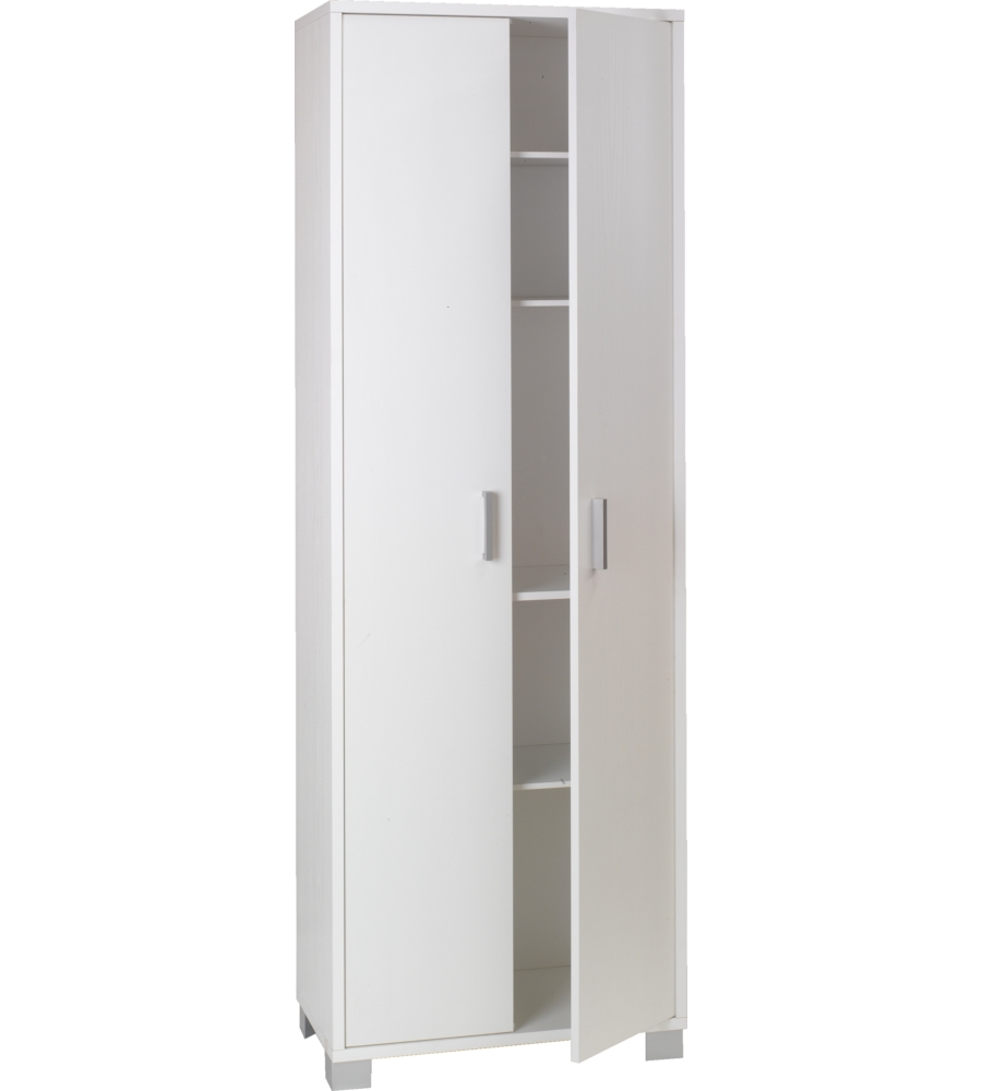 MOBILE 2 ANTE BIANCO FIAMMATO, 63X183X34 CM